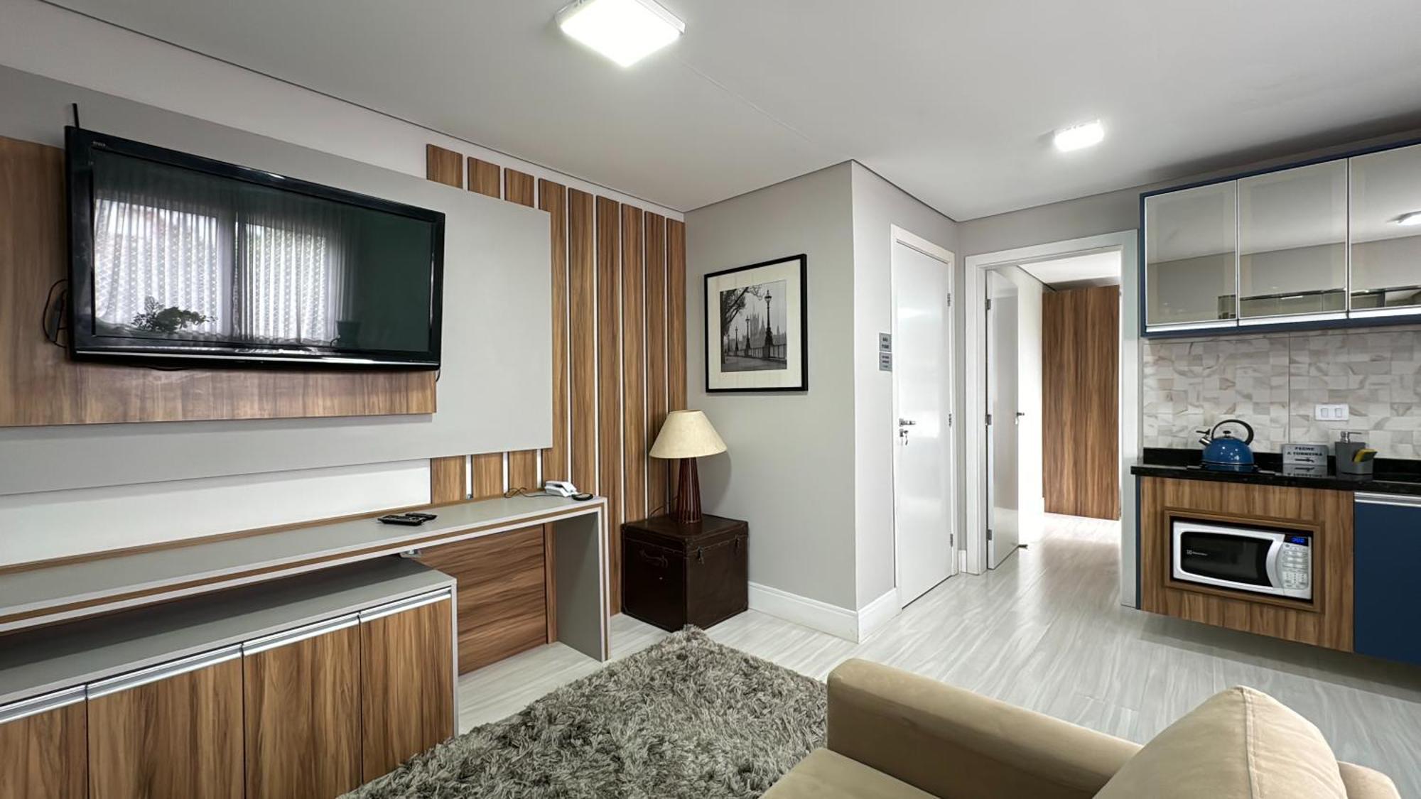 Studio perfeito para família! Aconchegante e novo! Curitiba Esterno foto